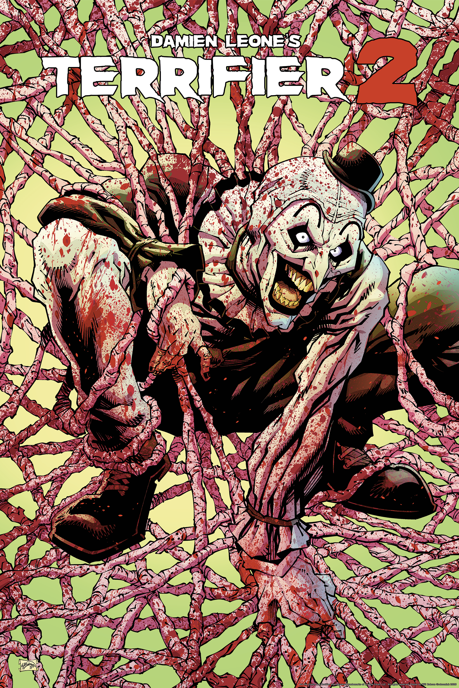 Will Robson "Terrifier 2" Multi-Layer Acrylic (16x24)