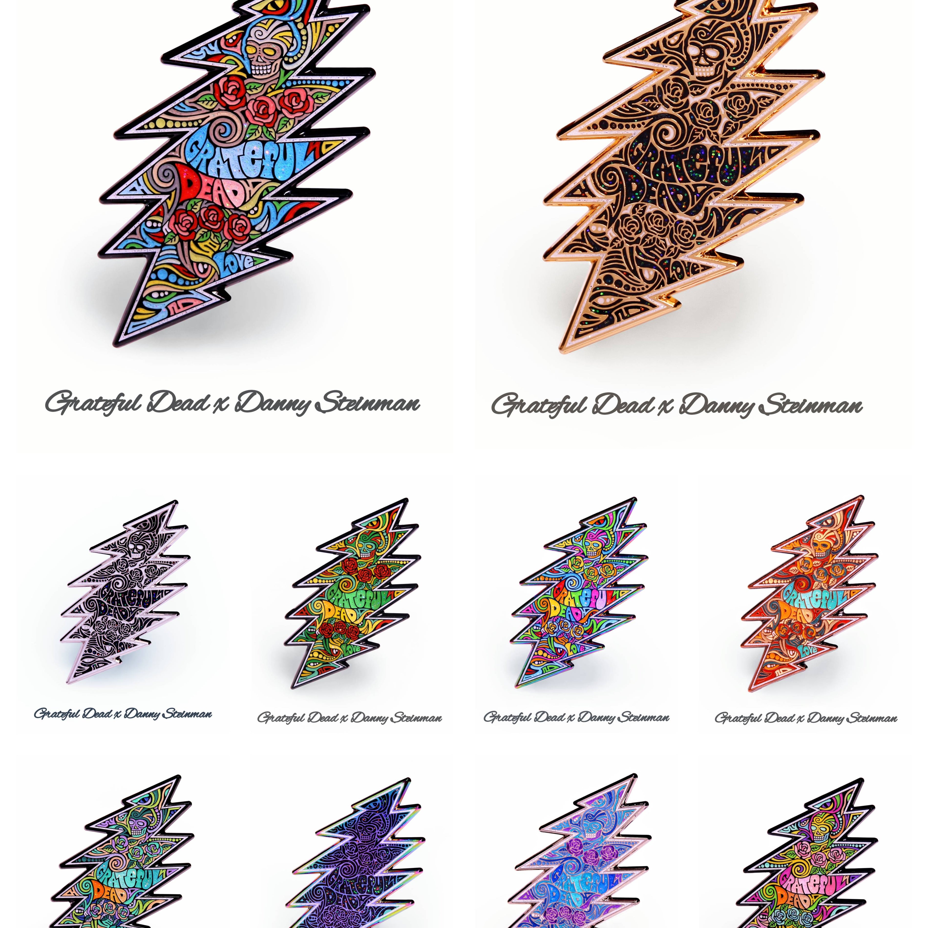 Danny Steinman "Grateful Dead 13-Point Bolt" 10-Pin Bundle