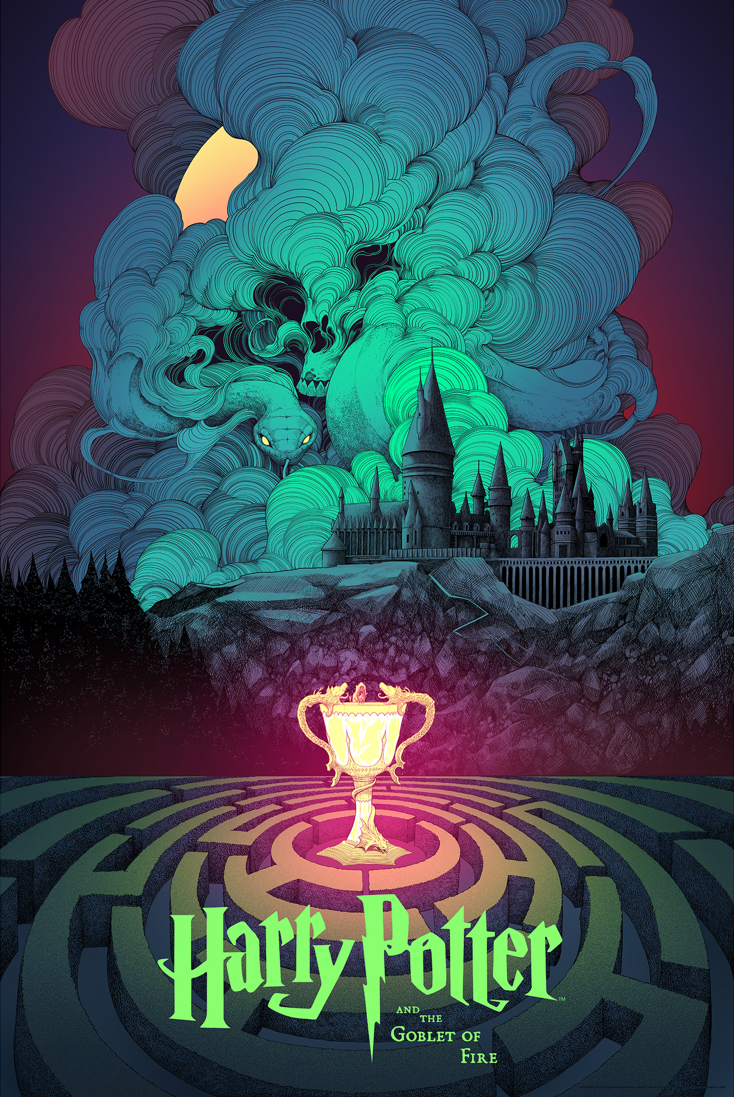 Ian Permana "Harry Potter Series" Acrylic Panel Print SET