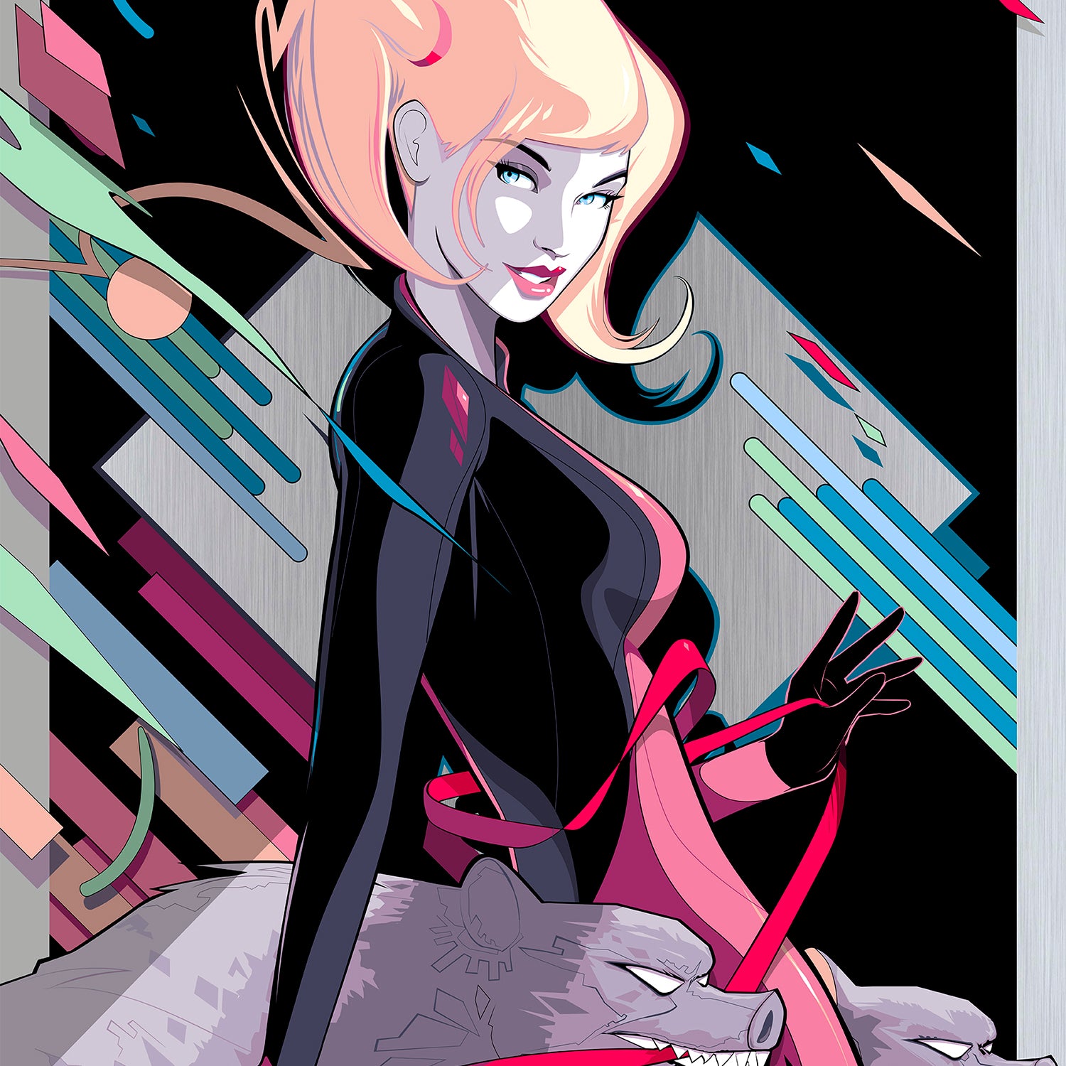 Craig Drake "Harley Quinn" Aluminum Print