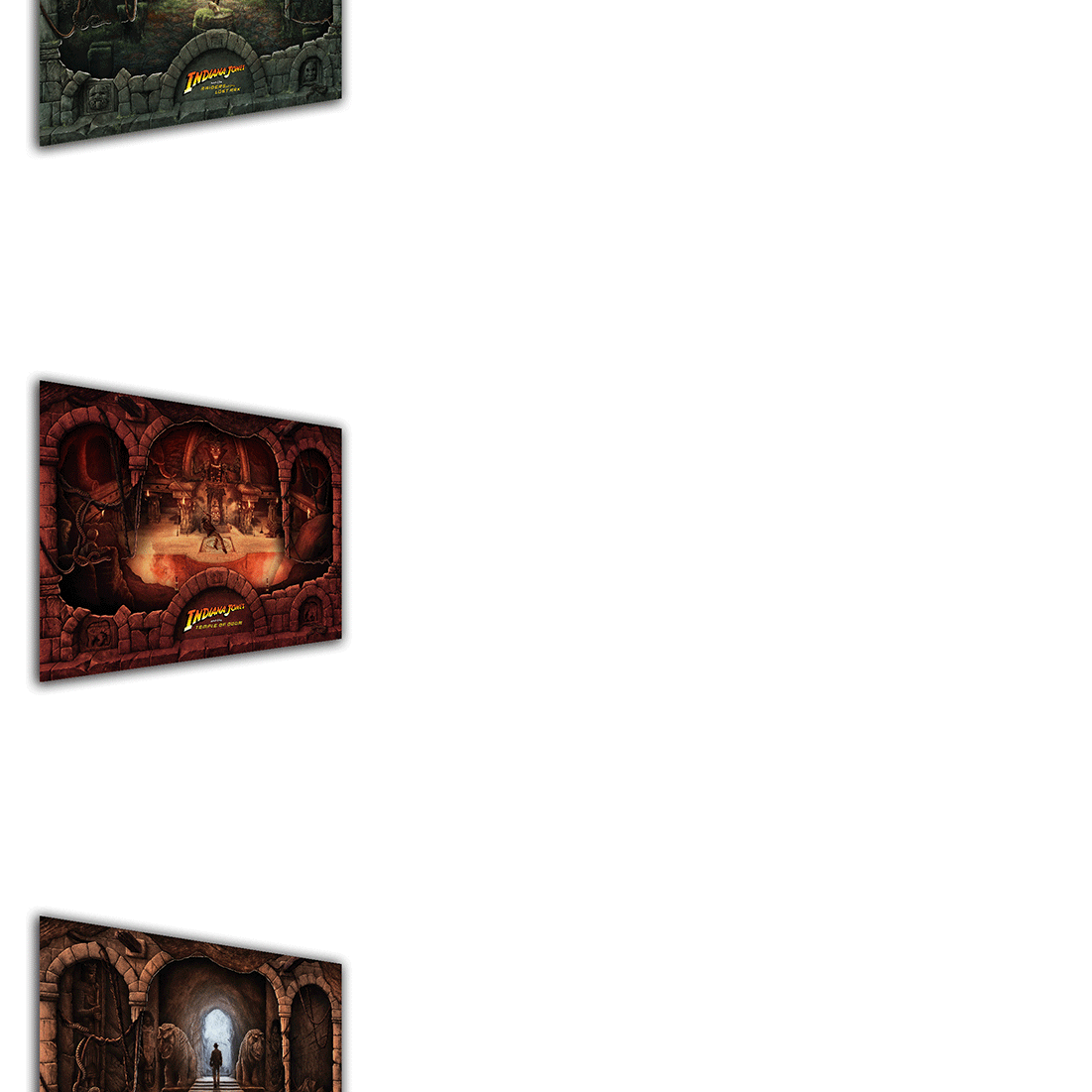 Andrew Rowland "Indiana Jones Trilogy" Multi-Layer Acrylic - SET