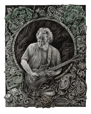 David Welker "Jerry Garcia" Variant - Acrylic Panel Print