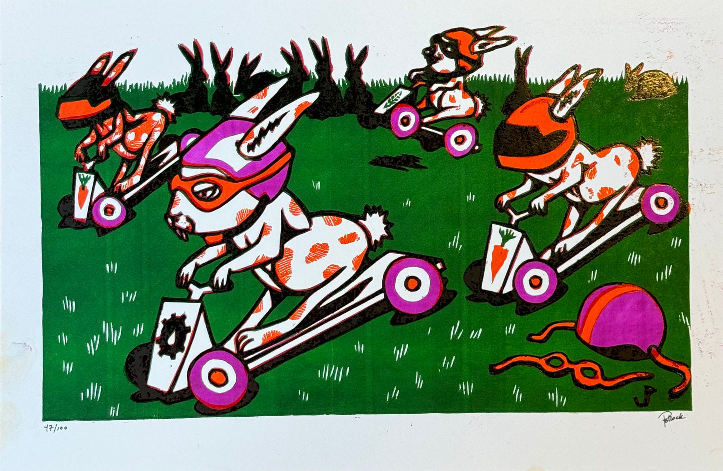 Jim Pollock "Racing Rabbits"