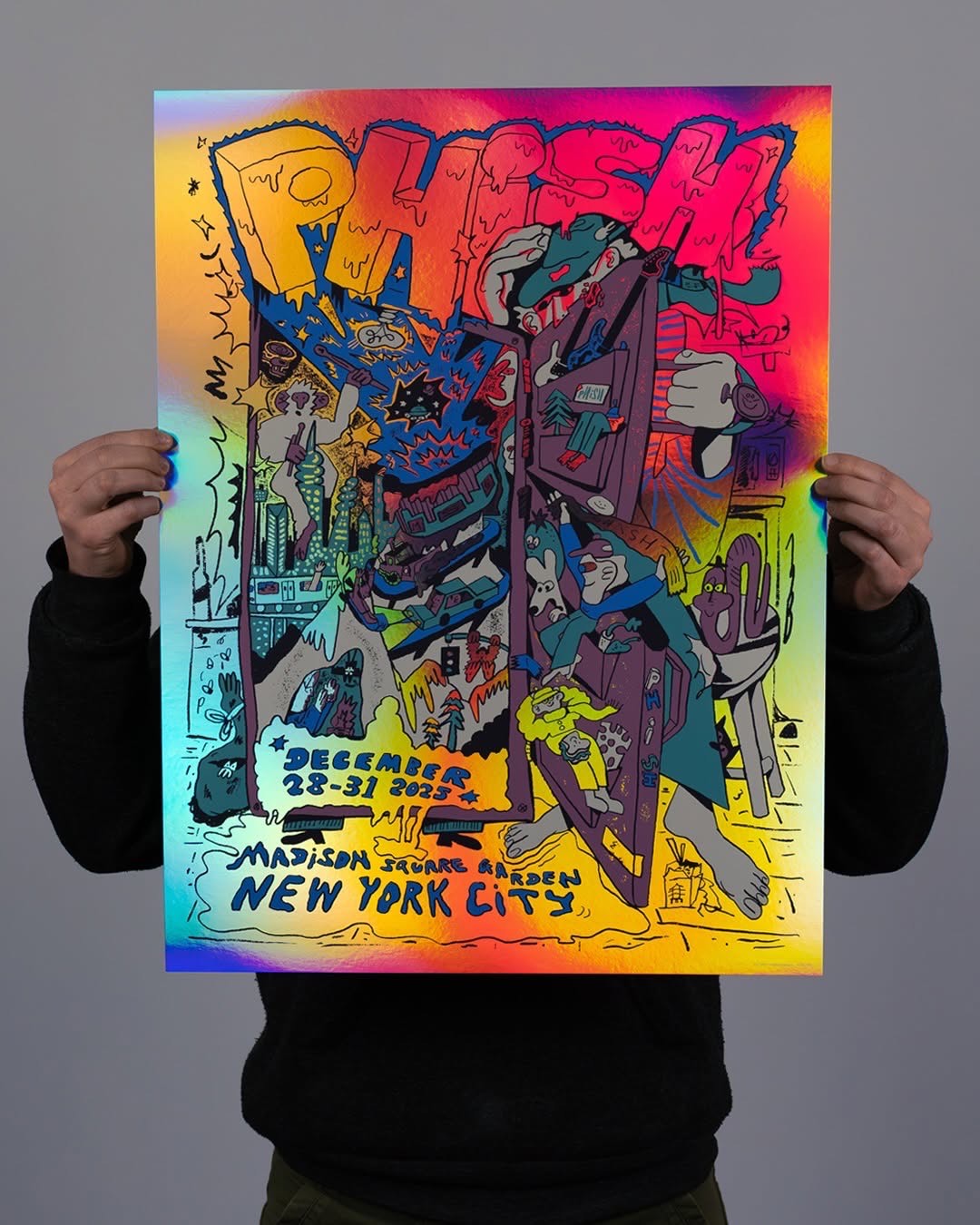 Darren Shaddick "Phish @ MSG" Silver Foil - AP