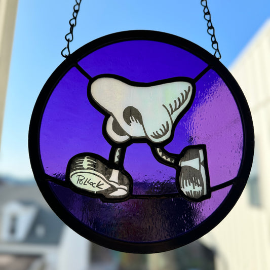 Jim Pollock x Isaac's Glass "Walking Nose" Purple Stained Glass Edition