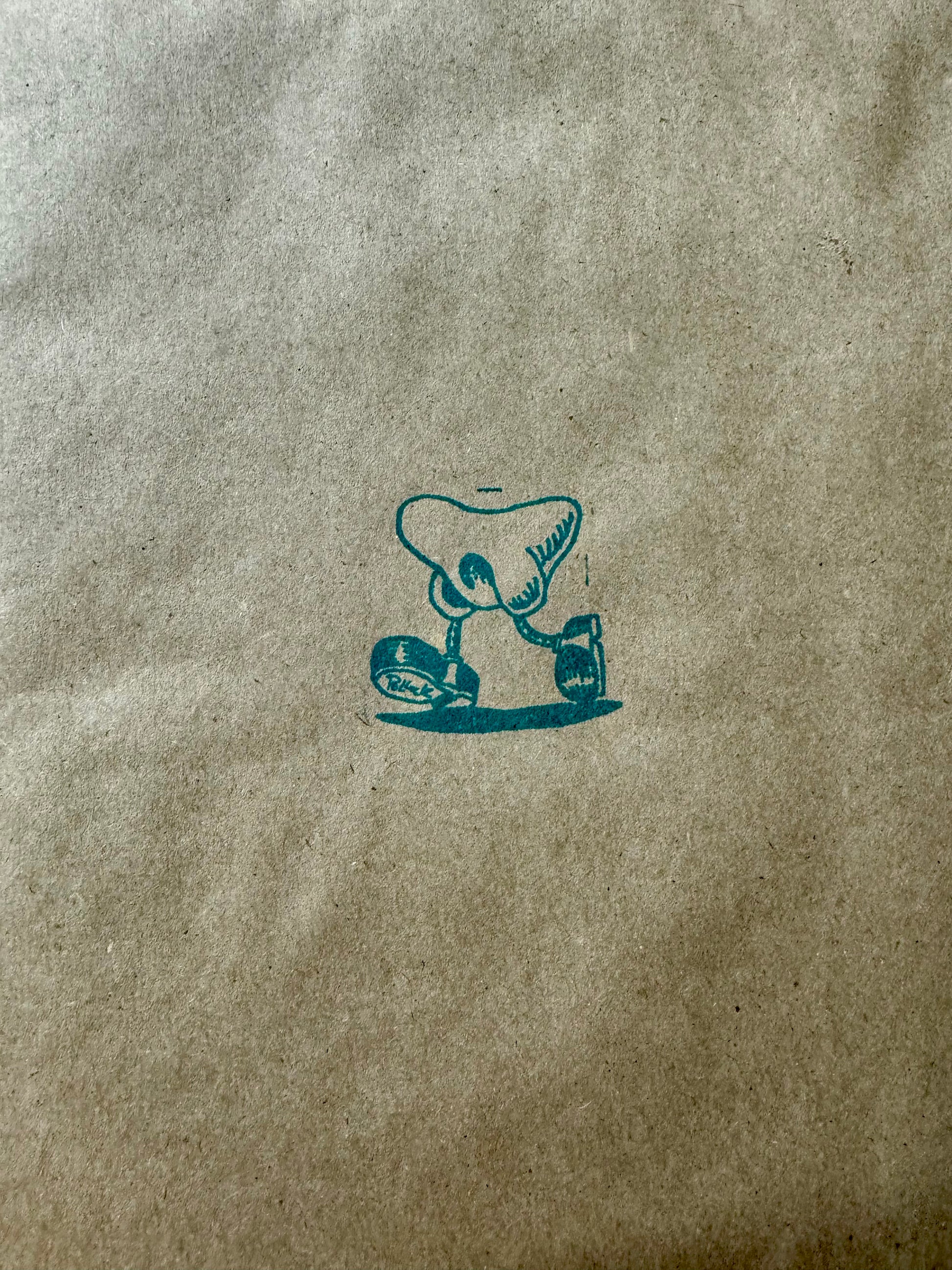 Jim Pollock x Isaac's Glass "Walking Nose" Teal Stained Glass Edition