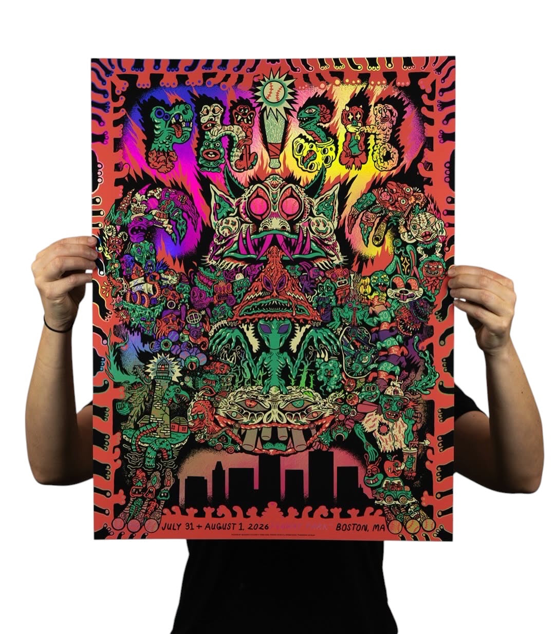 Wooden Cyclops (Wesley James) "Phish @ Fenway" Foil Variant - AP