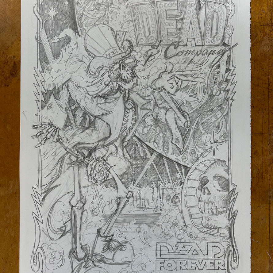 AJ Masthay "Uncle Sam" Dead & Co. Sphere Weekend 1 - Graphite OG