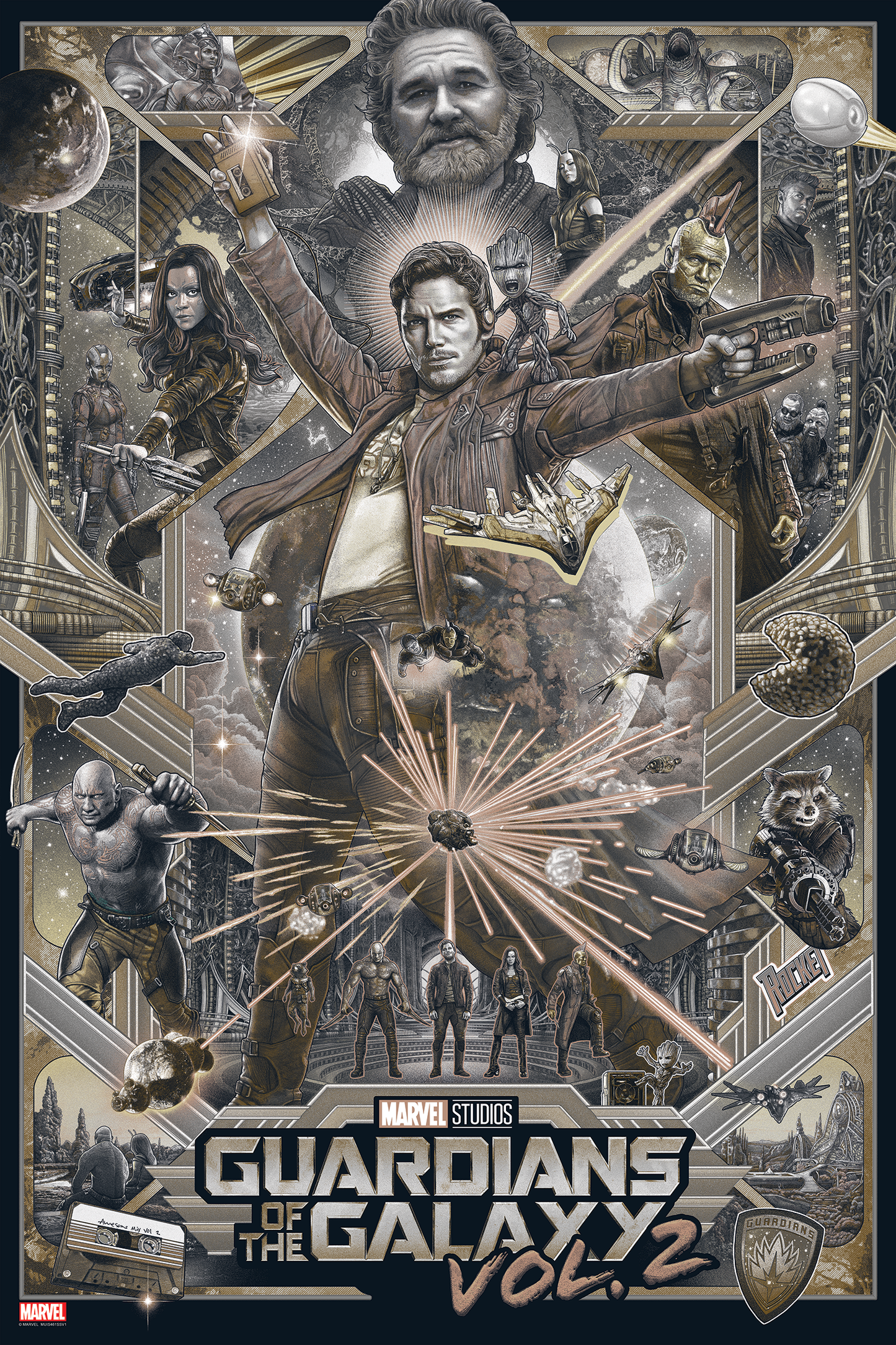 Ise Ananphada "Guardians of the Galaxy Vol. 2" Gold Metallic Variant