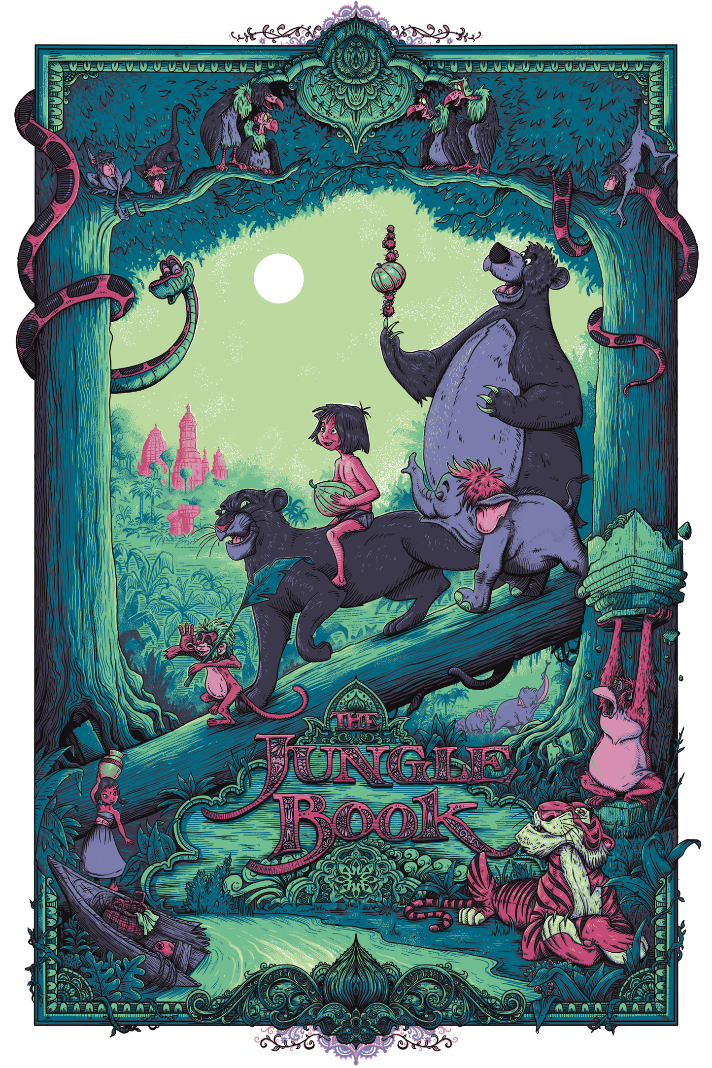 Alex Hovey "The Jungle Book" Variant - Acrylic Panel Print