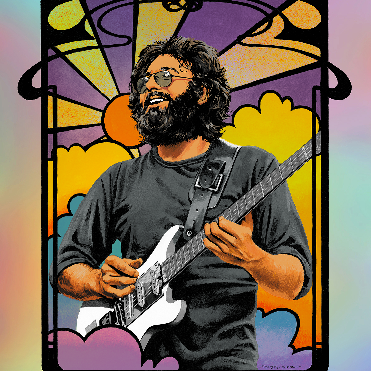 Paul Mann "Jerry Garcia" Rainbow Foil Variant