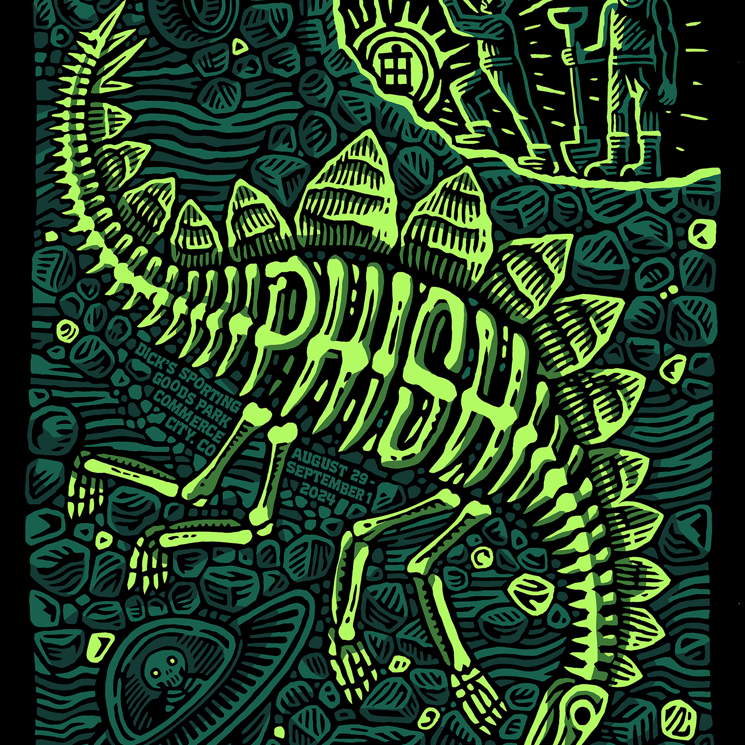 Johnny Greenteeth "Phish @ Dick's Sporting Goods Park" AP
