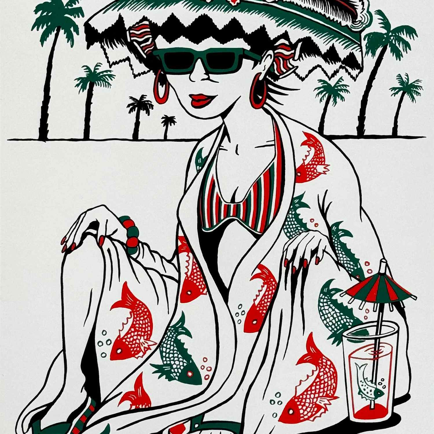 Jim Pollock "Waterwheel - Riviera Maya 2024" Red Variant