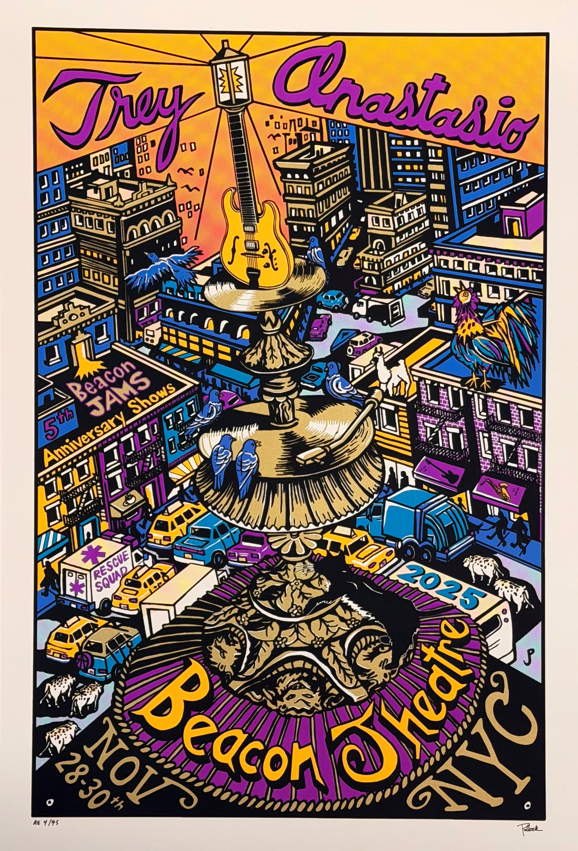 Jim Pollock "Trey Anastasio Beacon Jams 5th Anniversary" Natural Variant AE