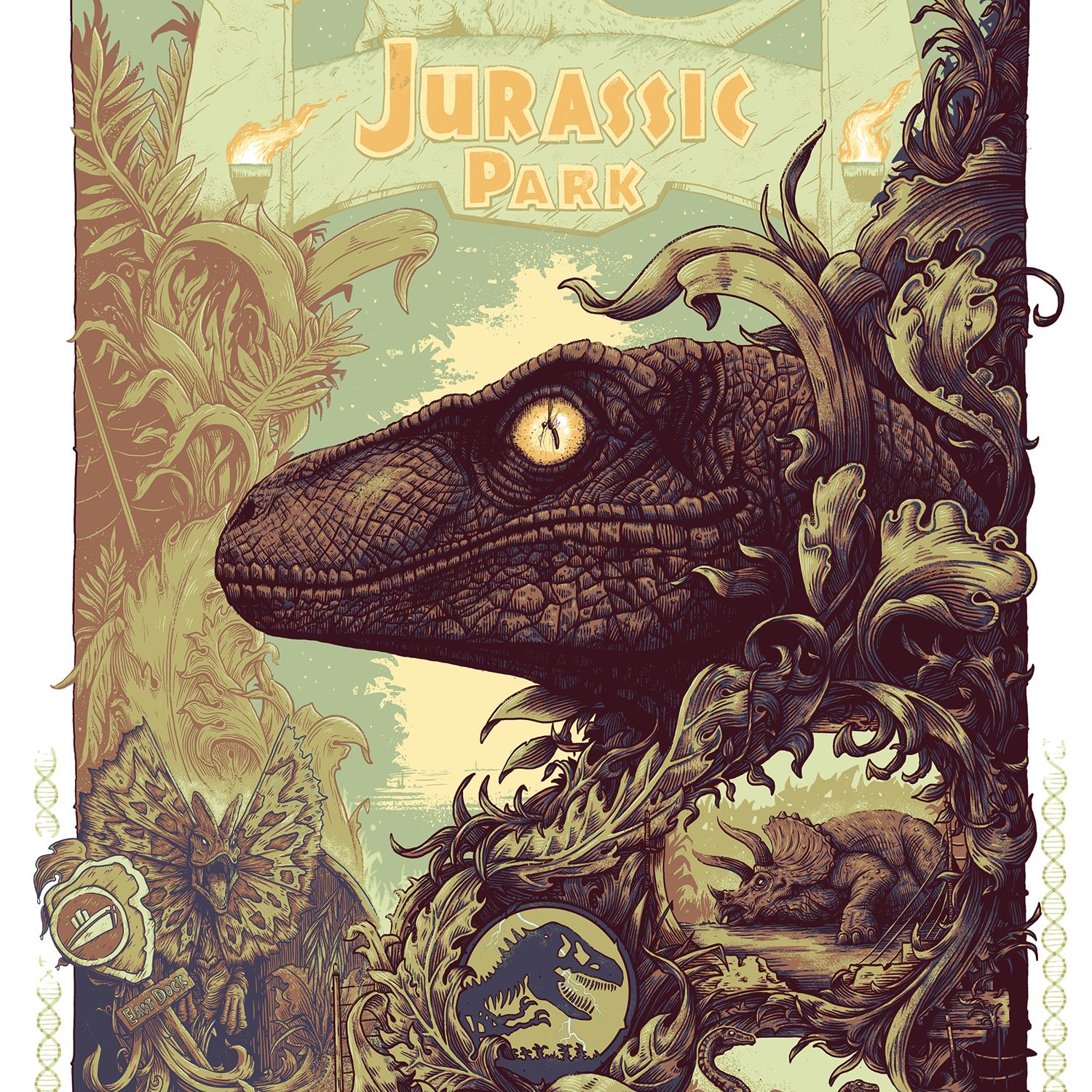 Alex Hovey "Jurassic Park" Variant