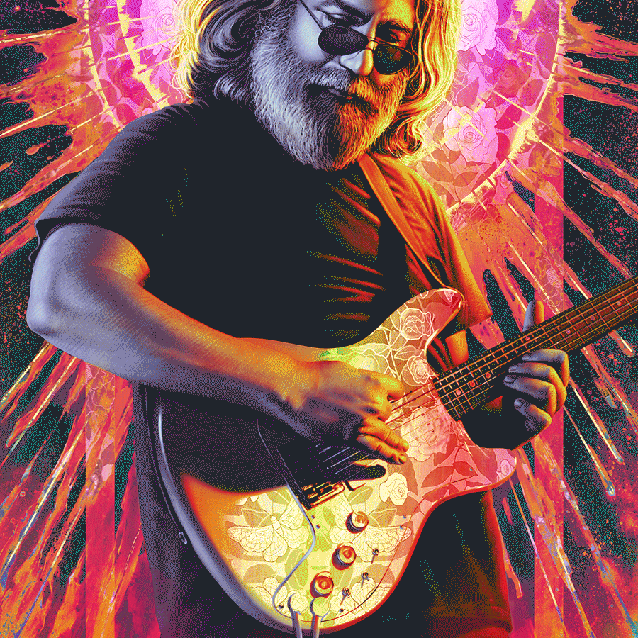 Robert Laskey "Jerry Garcia" Rose Garden Foil Variant