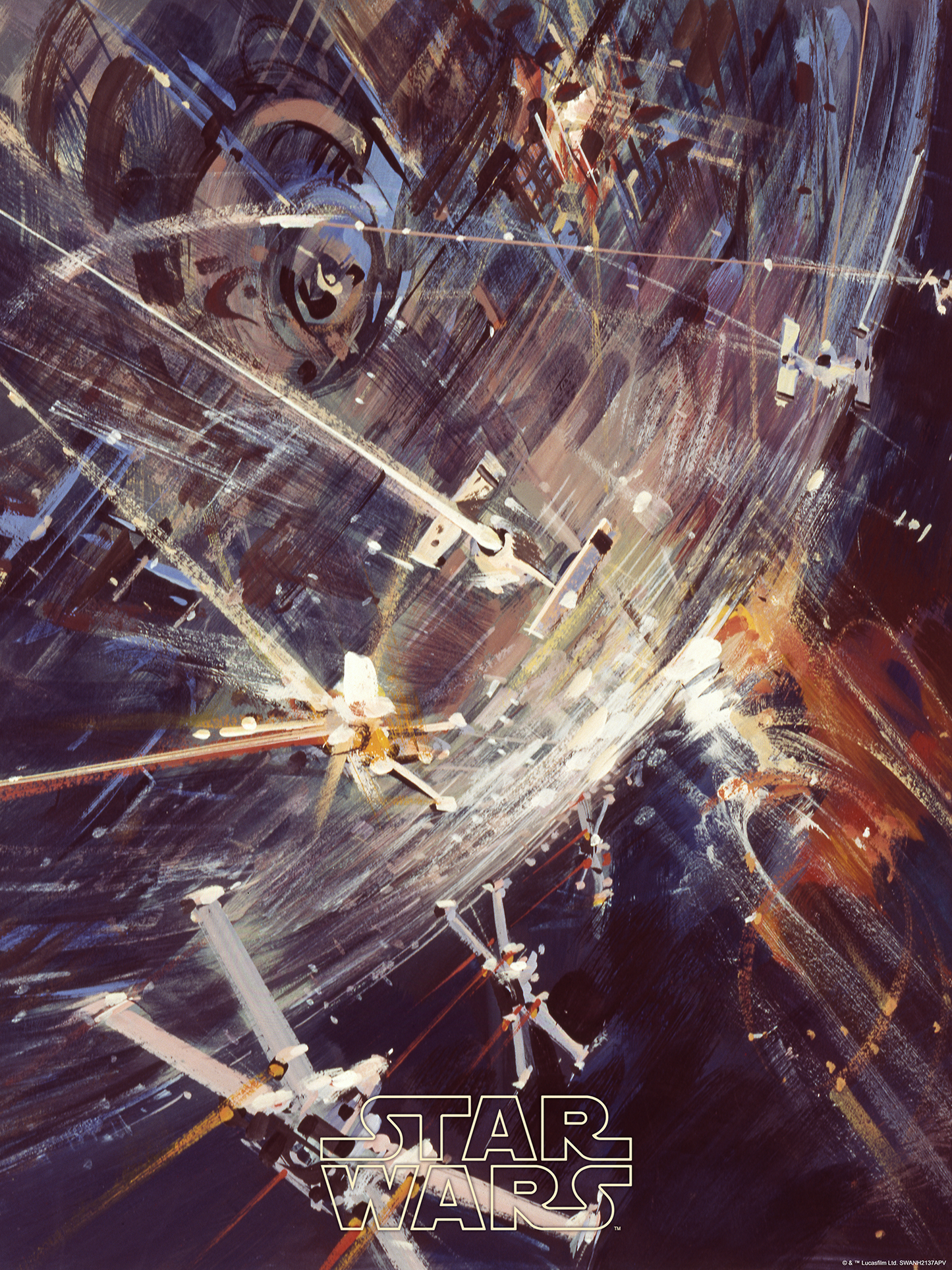 John Berkey "X-Wing Assault" Acrylic Panel Print