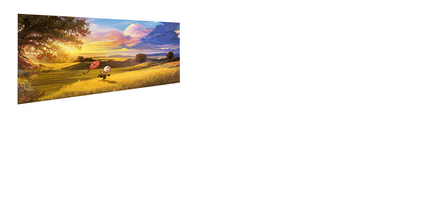 Mark Chilcott & Charles M. Schulz "Peanuts: It's Kite Flying Season" Multi-Layer Acrylic