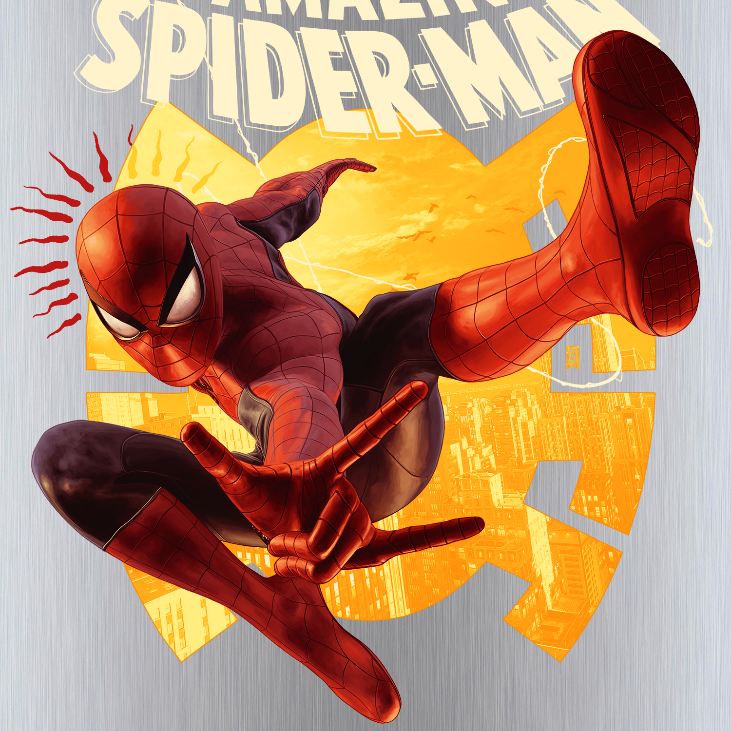 Jake Kontou "The Amazing Spider-Man" Aluminum Print