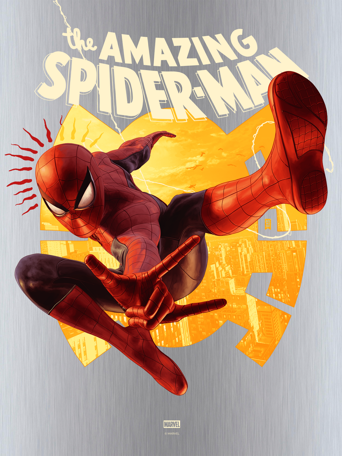 Jake Kontou "The Amazing Spider-Man" Aluminum Print