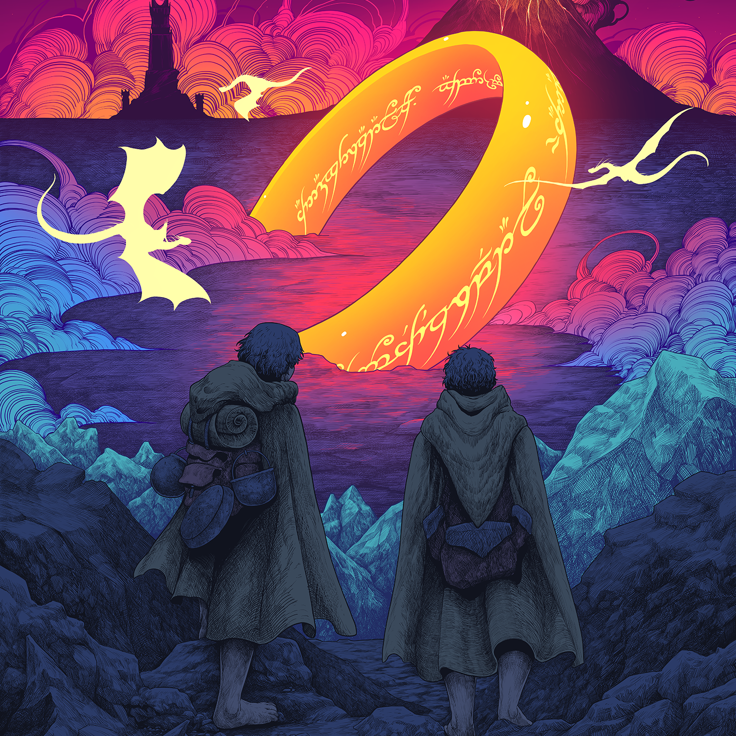 Ian Permana "The Lord of the Rings: The Two Towers" Acrylic Panel Print