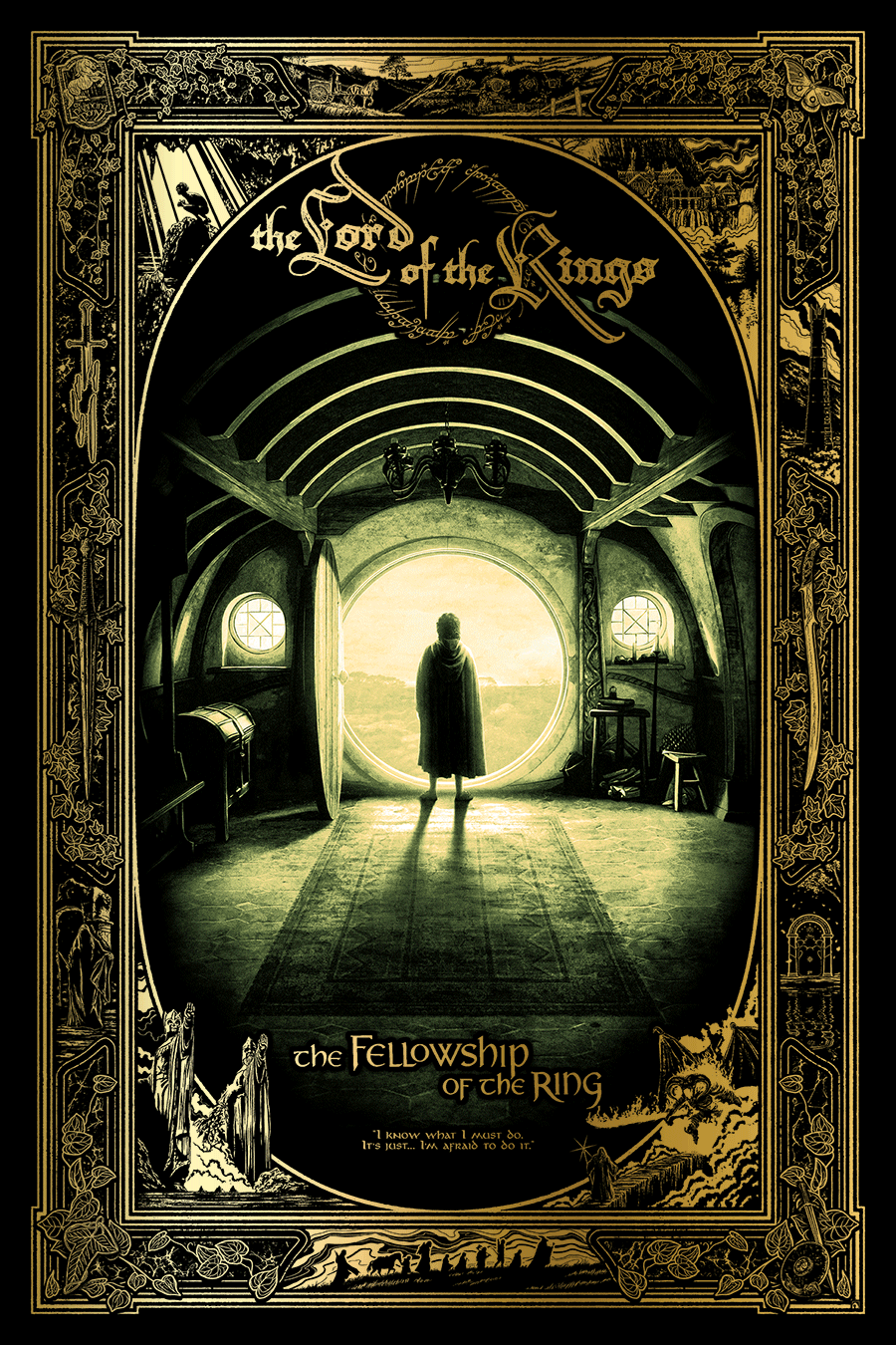 Kevin Wilson "The Lord of the Rings Trilogy" Gold Foil Variant