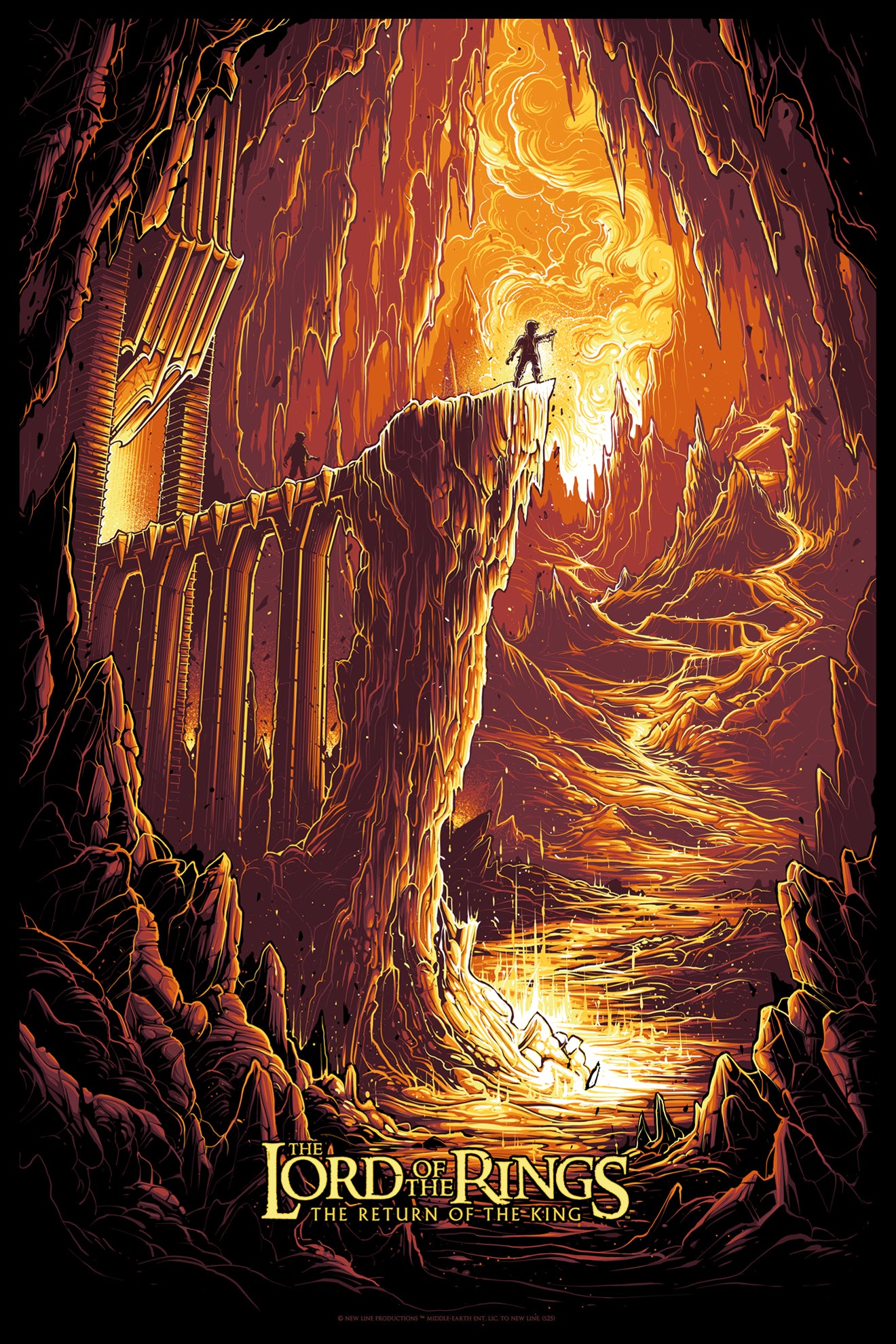 Dan Mumford "LOTR: Trilogy" Acrylic Panel Print - SET