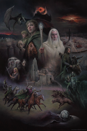 Theodora Daniela Capăt "The Lord of the Rings: The Two Towers" Giclee Art Print
