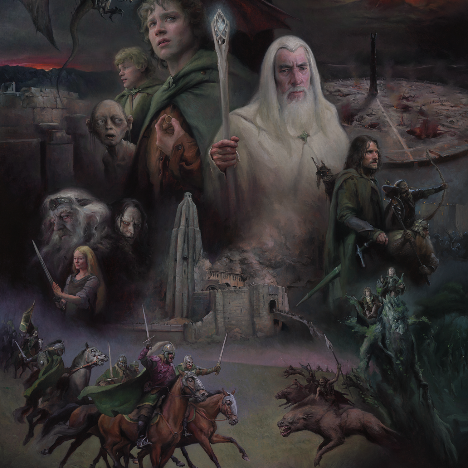 Theodora Daniela Capăt "The Lord of the Rings: The Two Towers" Acrylic Panel Print