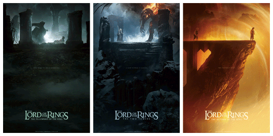 Phase Runner "The Lord of the Rings Trilogy" 3D Flip Lenticular SET