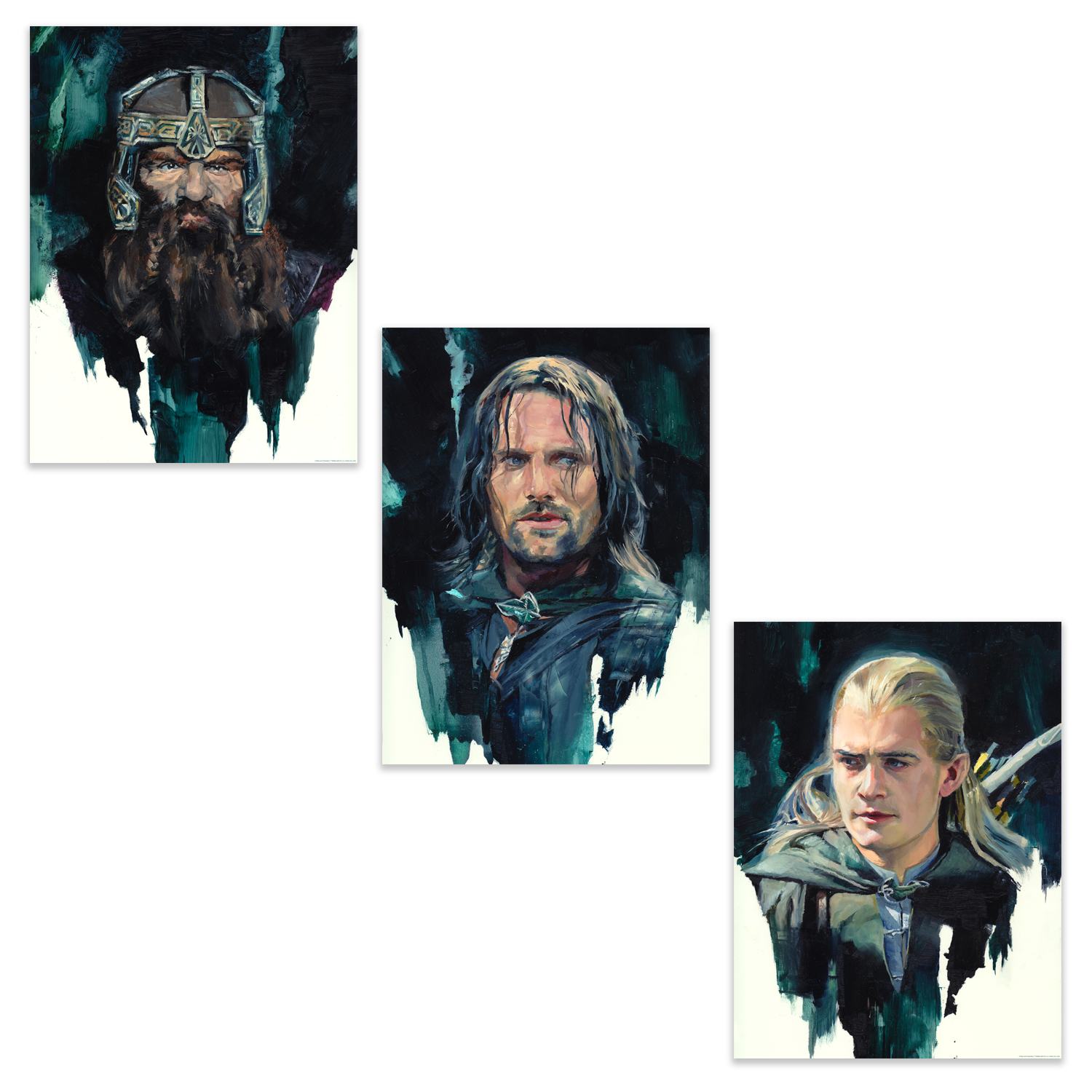 Chris Valentine "Gimli, Aragorn & Legolas" SET