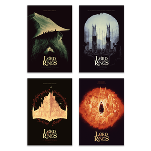 Phantom City Creative "The Lord of the Rings" Acrylic Panel Print - SET