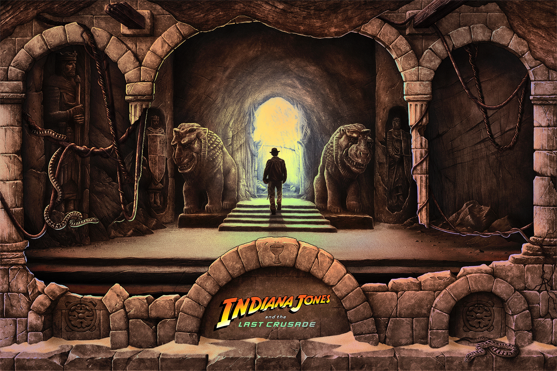 Andrew Rowland "In Pursuit of the Grail (Last Crusade)" Foil Variant