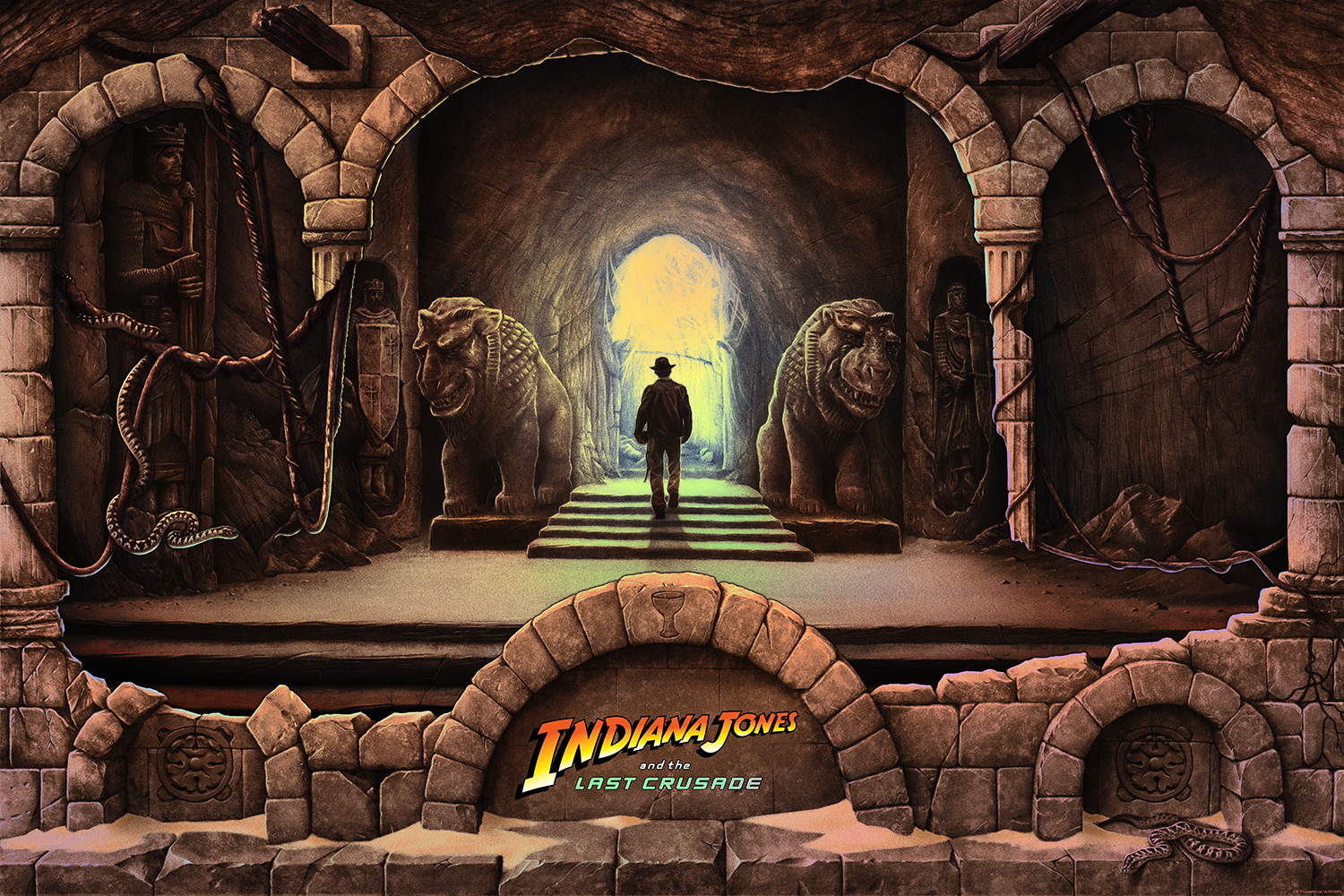 Andrew Rowland "In Pursuit of the Grail (Last Crusade)" Foil Variant