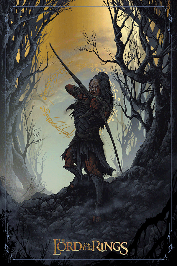 Feri Irawan "Gollum, Lurtz & Witch-king of Angmar" Gold Foil Variant - SET