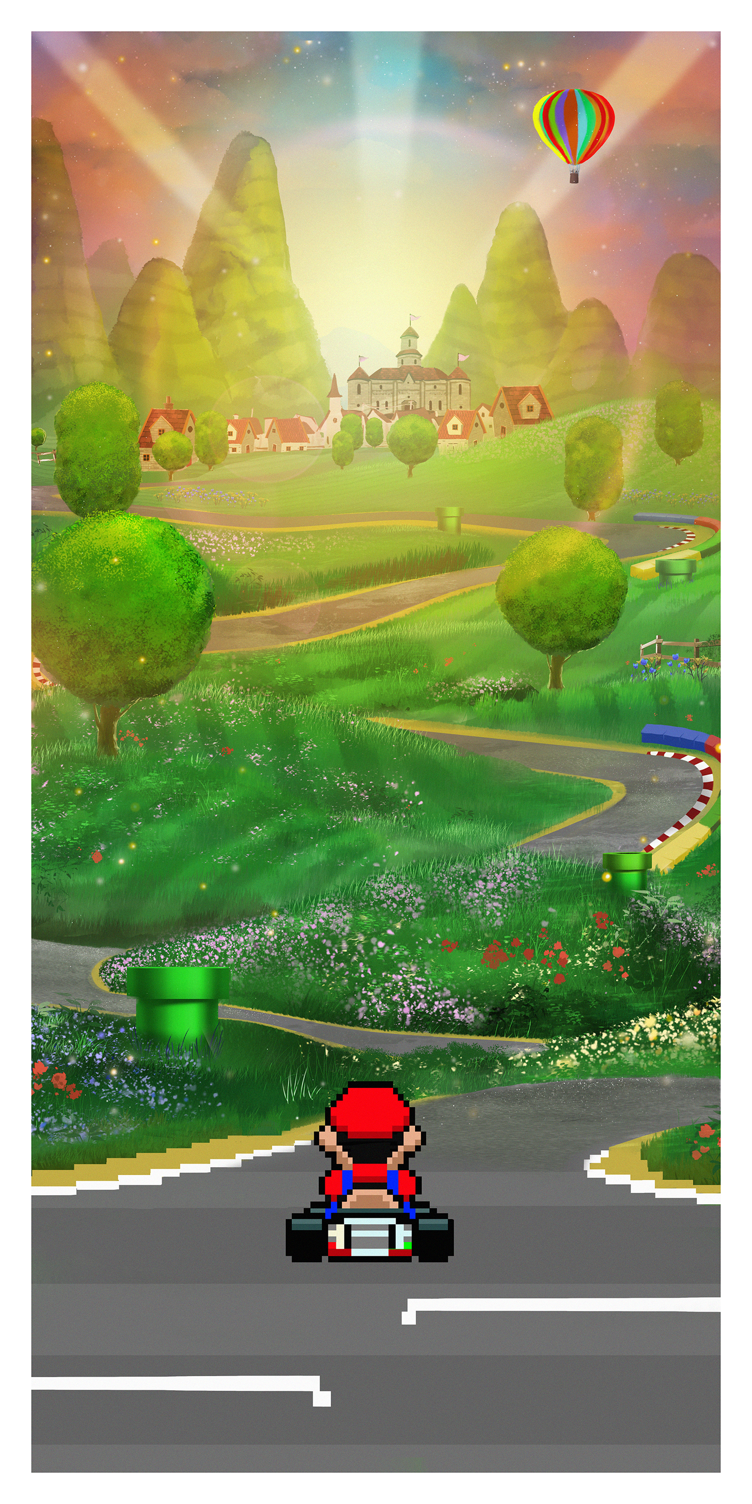 Andy Fairhurst "Mario" Acrylic Panel Print