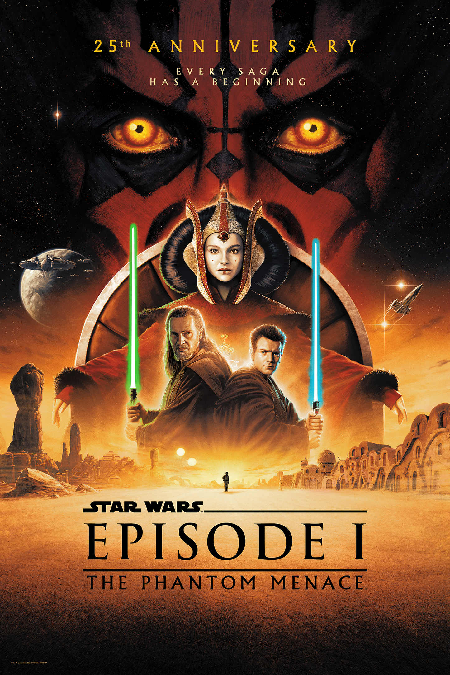 Matt Ferguson "The Phantom Menace - 25th Anniv." Acrylic Panel Print