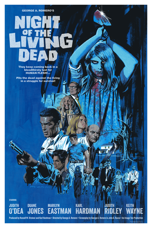 Paul Mann "Night of the Living Dead" Blue Variant