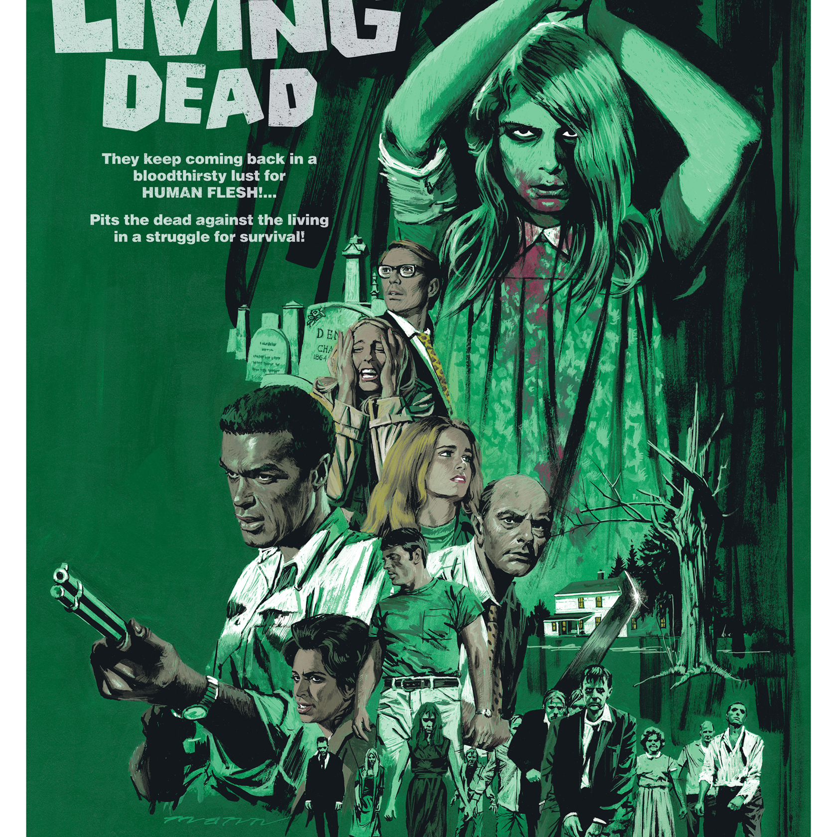 Paul Mann "Night of the Living Dead" Green Variant