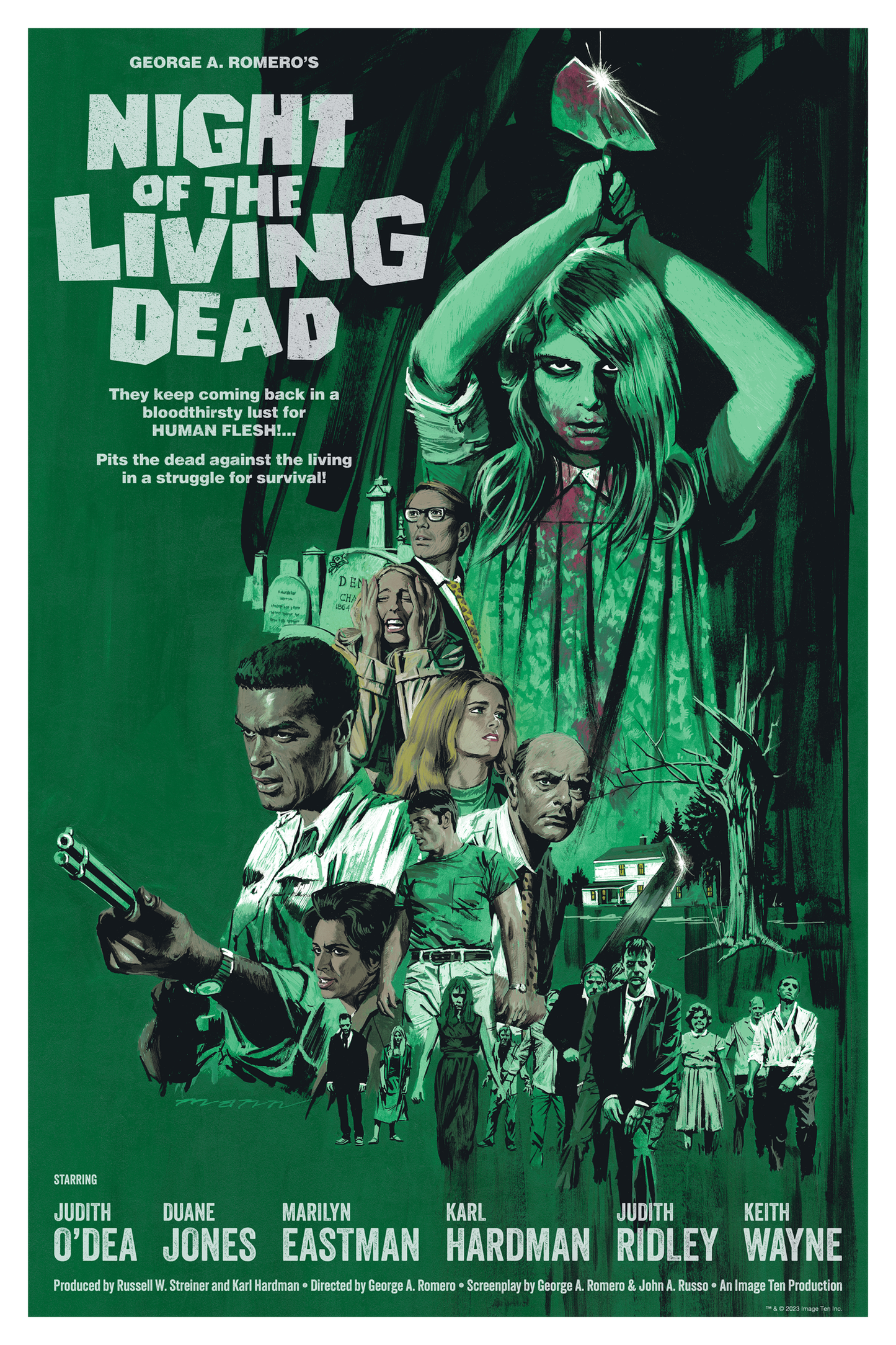 Paul Mann "Night of the Living Dead" Green Variant
