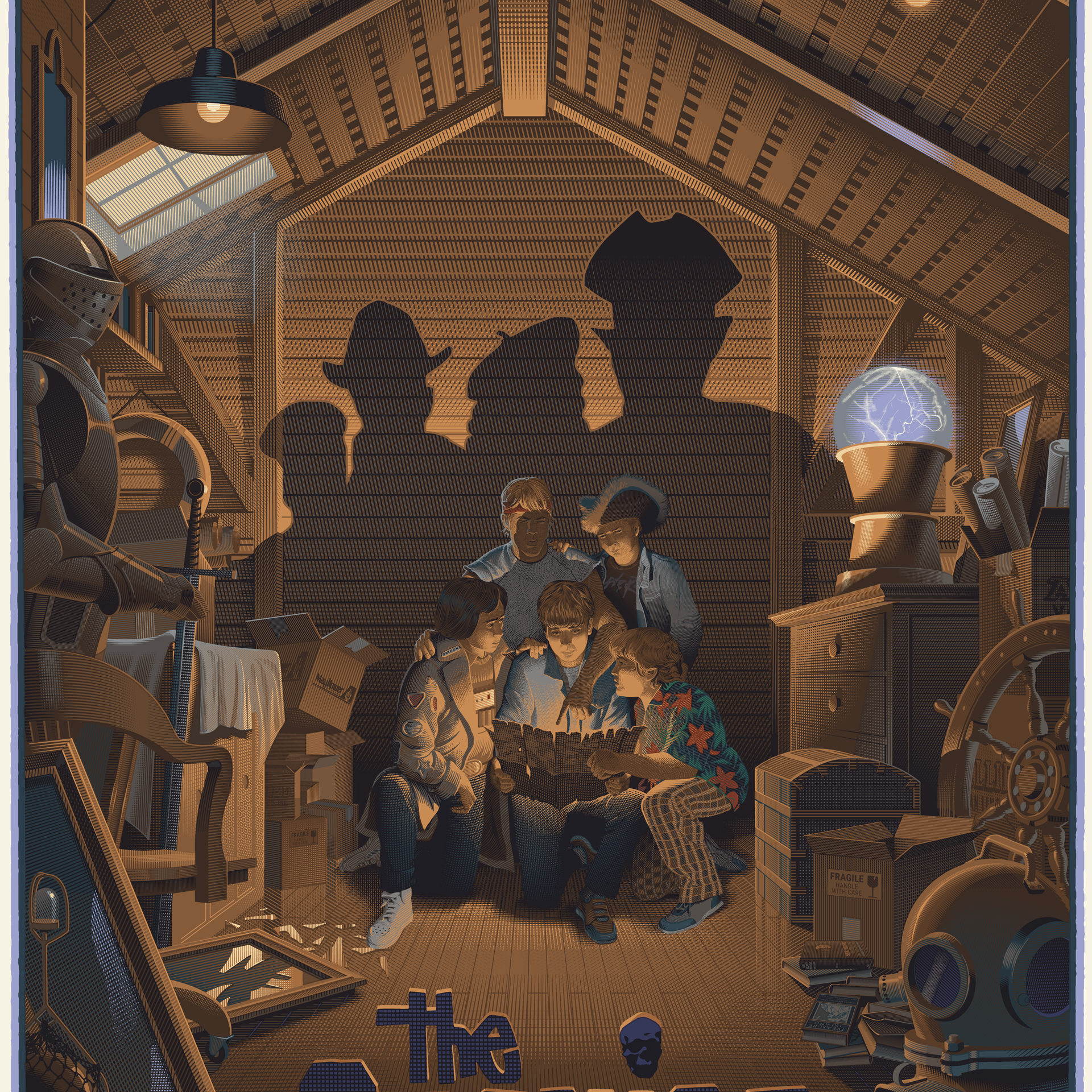 Laurent Durieux "The Goonies" Acrylic Panel Print