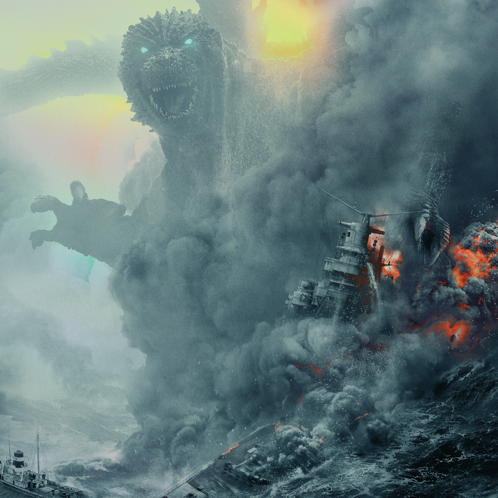 Godzilla Minus One - Theatrical - Foil Screen Print - Art Variant