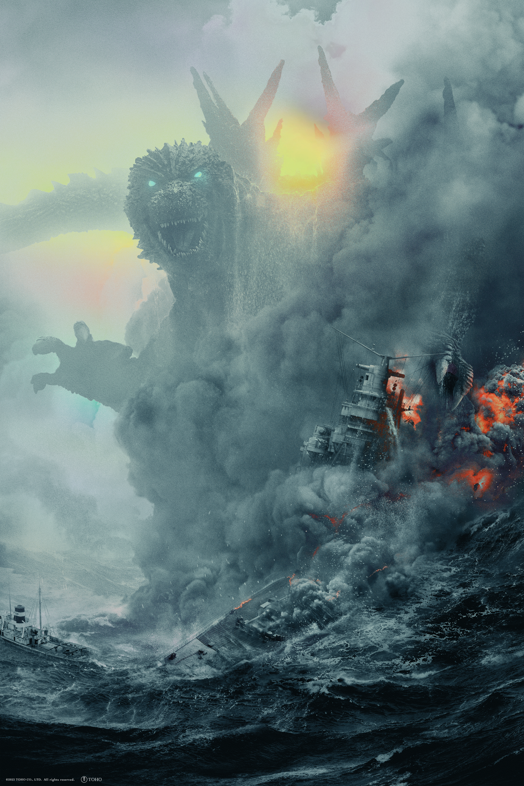 Godzilla Minus One - Theatrical - Foil Screen Print - Art Variant