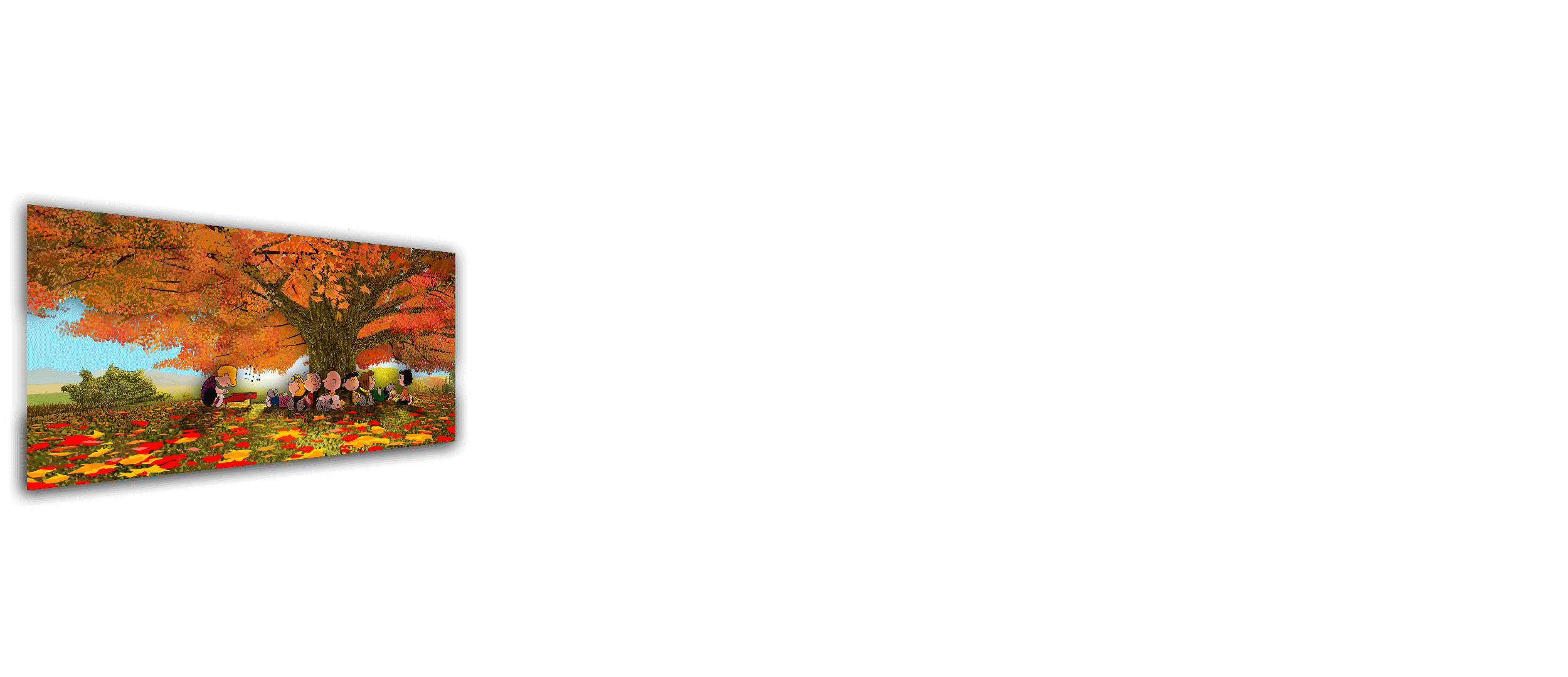 Mark Chilcott & Charles M. Schulz "Peanuts: Autumn Tree" Multi-Layer Acrylic