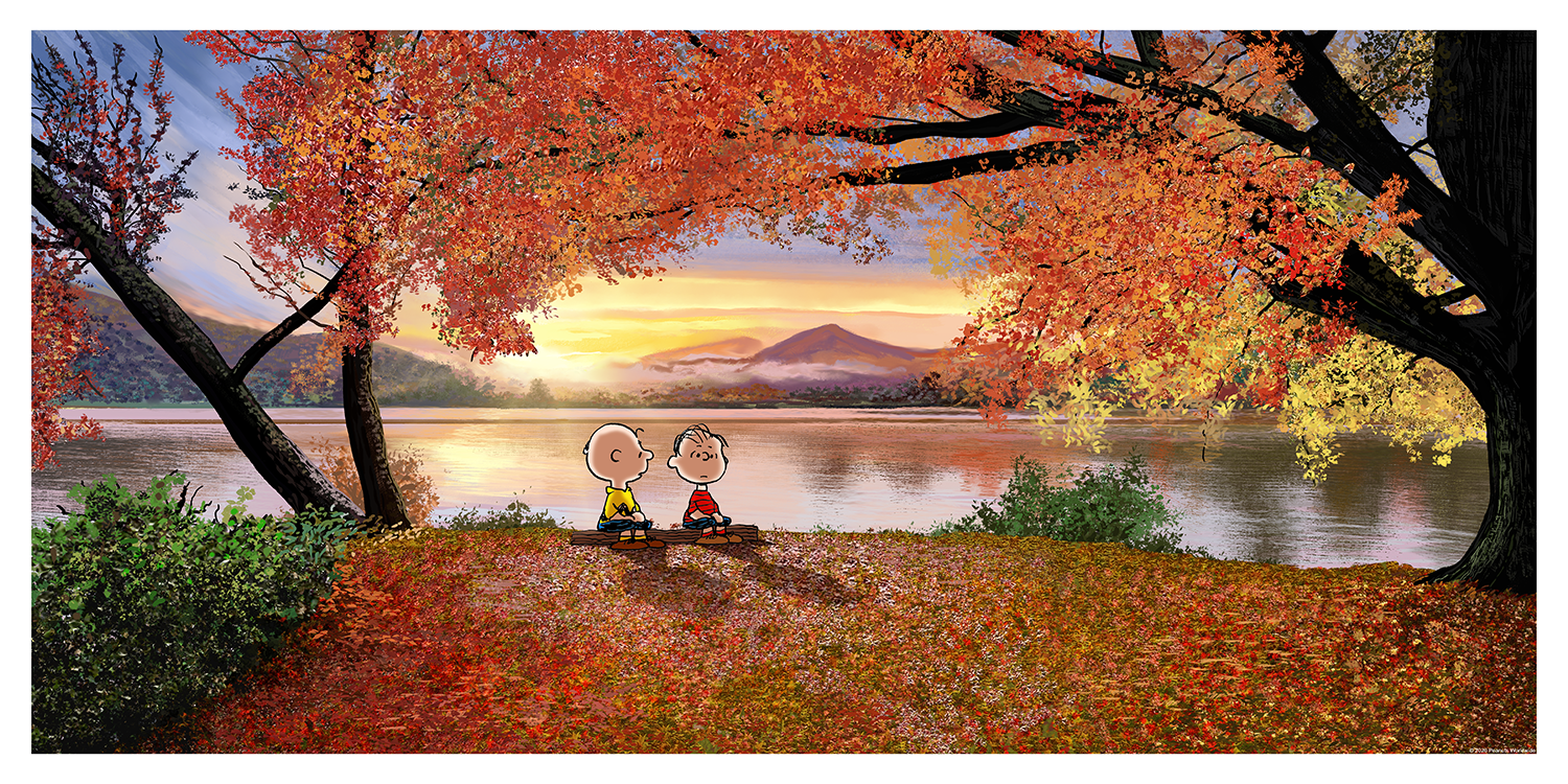 Mark Chilcott & Charles M. Schulz "Peanuts: A Quiet Fall Day" Multi-Layer Acrylic