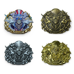 AJ Masthay "US Blues" 3D Belt Buckle (SET)