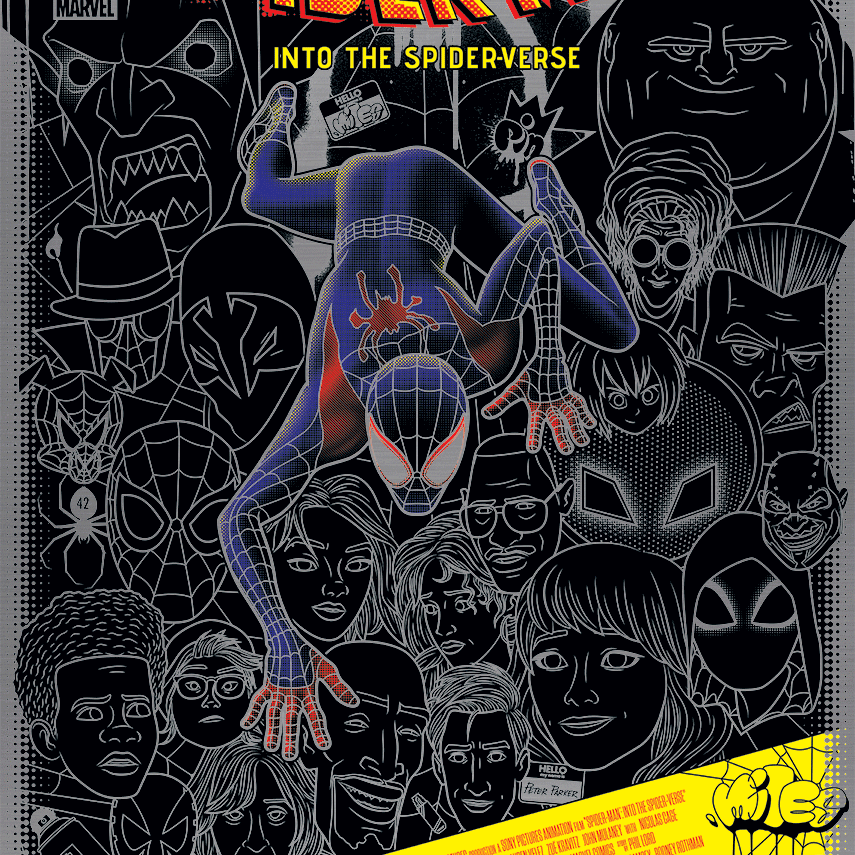 Bruce Yan "Spider-Man: Into the Spider-Verse" Aluminum Print
