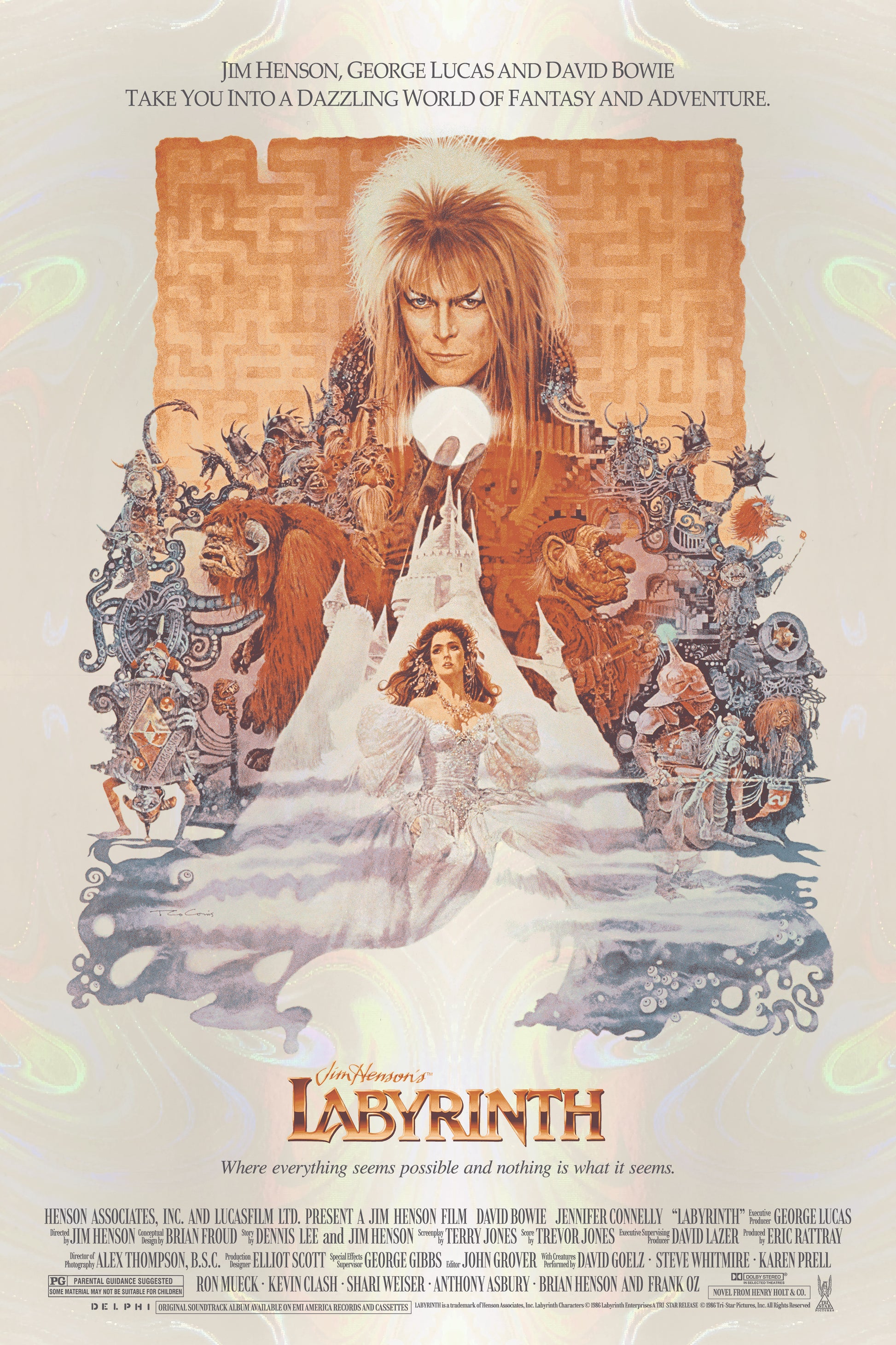 Labyrinth - Theatrical - Screen Print - White Swirl Foil Variant