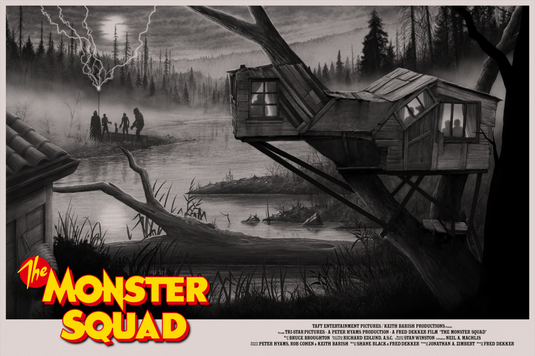 Andrew Rowland "The Monster Squad" B&W Variant
