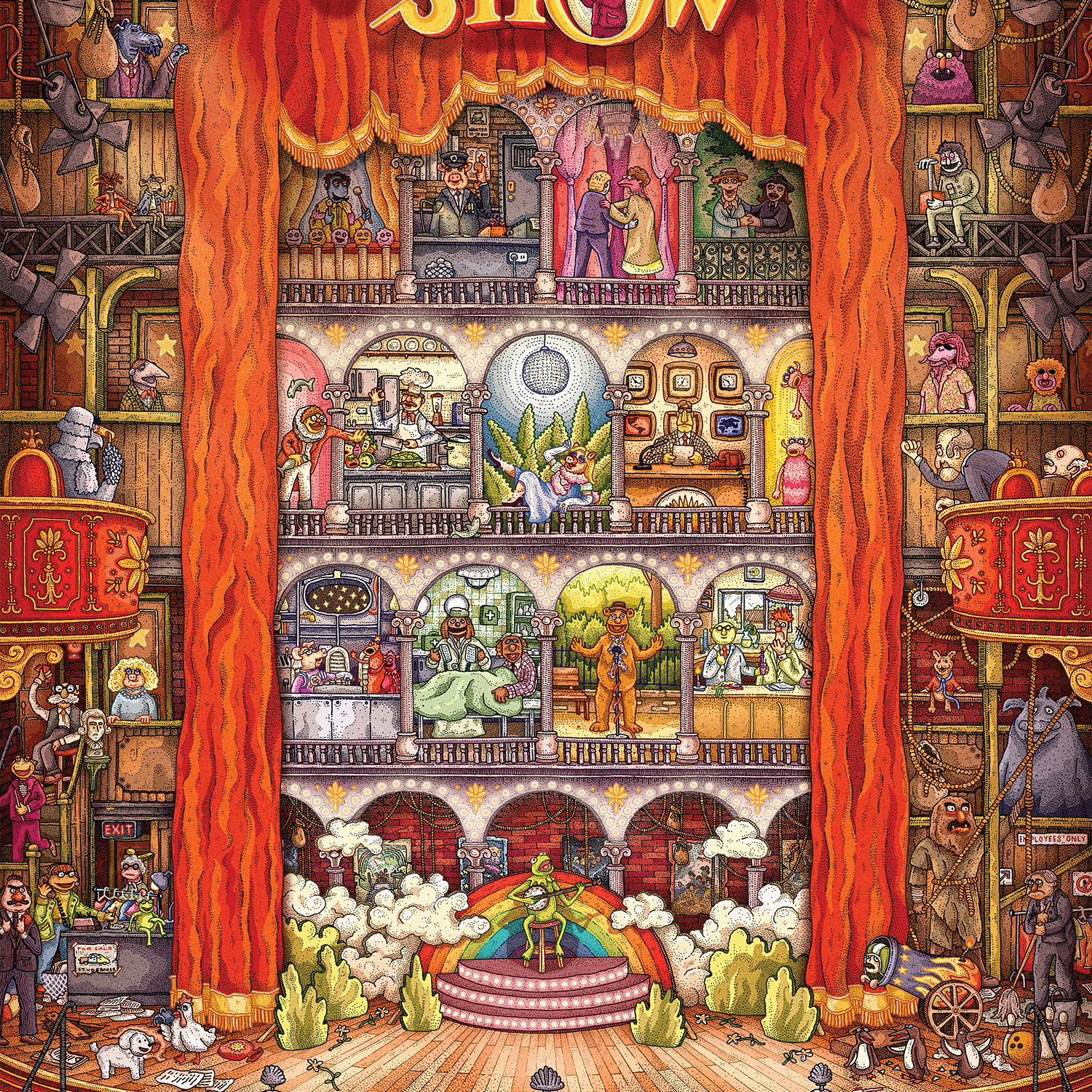 Morgan Girvin "The Muppet Show" Acrylic Panel Print